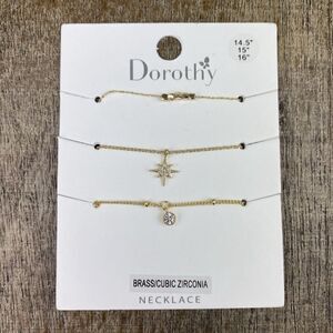 NWT Star Necklace set of 3